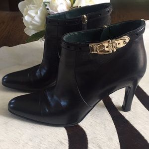 Authentic Gucci Black Leather Booties